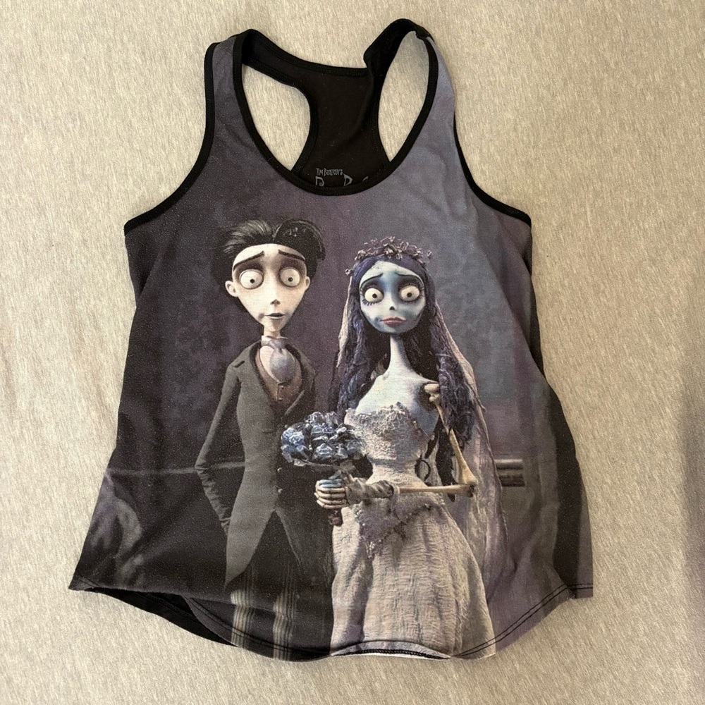 Gothic-Themed Sleeveless Tank Top